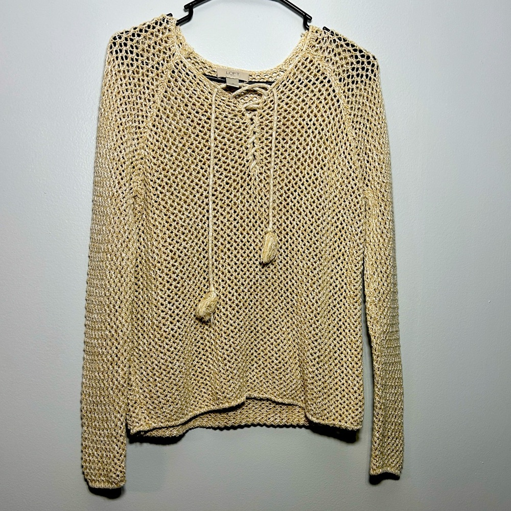 TWO The LOFT Crochet Tops 2pc - Both Tops Sold together